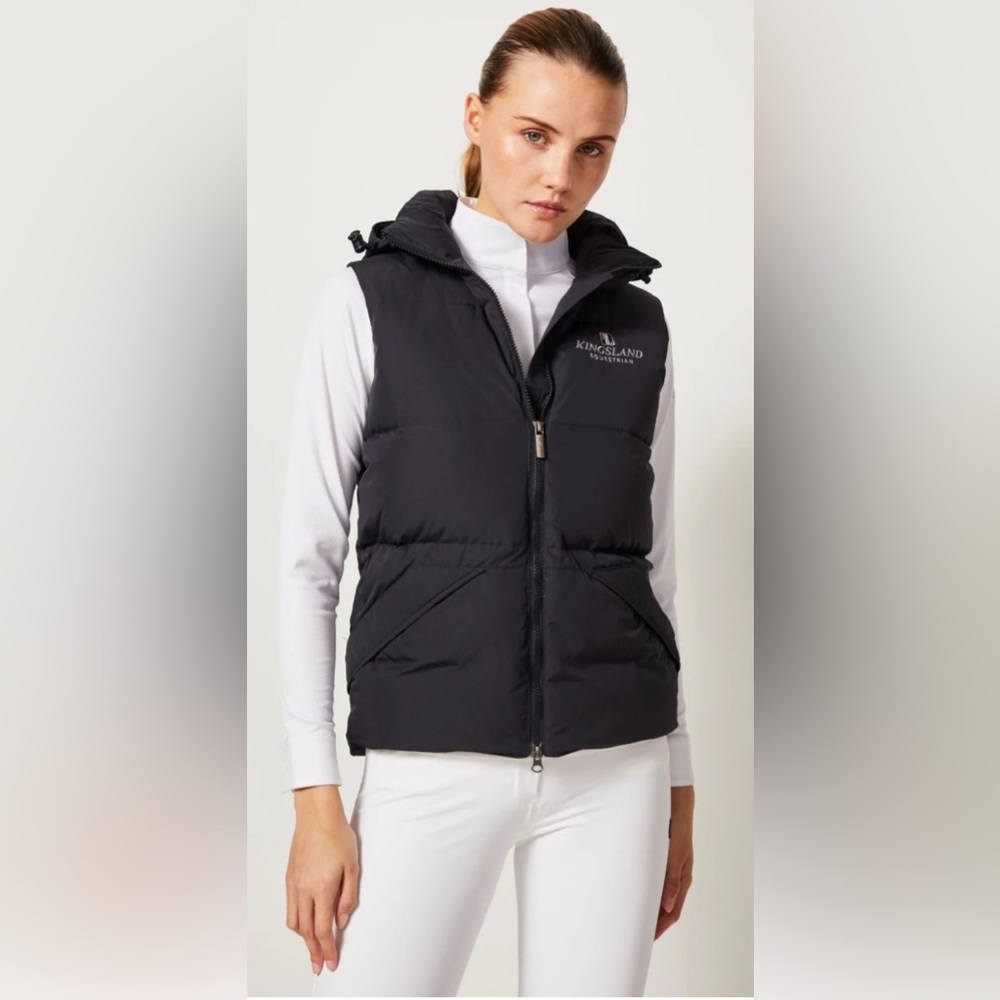 KINGSLAND Black Puffer Vest Size Medium